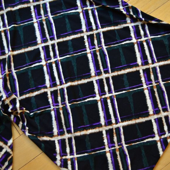 Chico's Chicos Plaid Mock Neck Layering Tee Size 3 XL NWT - Picture 12 of 13